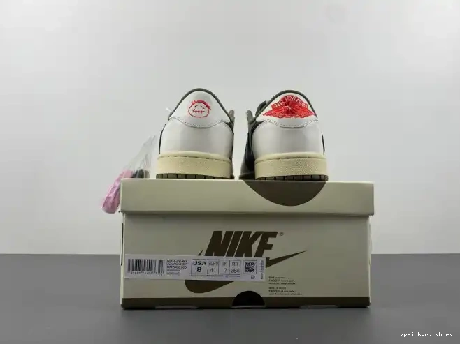 Rep X MEDIUM OLIVE TRAVIS AIR OG SCOTT JORDAN 1 DM7866-200 LOW 0525